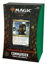 Deck Commander Dungeons & Dragons: Adventures in the Forgotten Realms - Fúria Dracônica - Magic: The Gathering - MoxLand